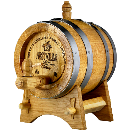 Nestville Whisky drevený súdok 40% 0,7 l